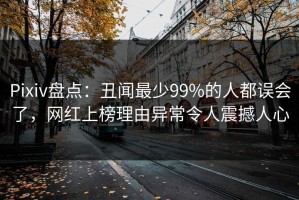 Pixiv盘点：丑闻最少99%的人都误会了，网红上榜理由异常令人震撼人心